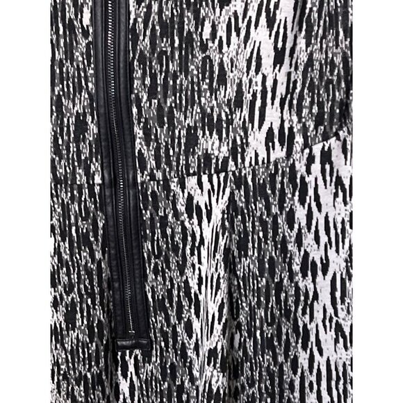 Lane Bryant Dress 16 Sleeveless Black White Animal Print Vacation Resort Cruise - Picture 9 of 10